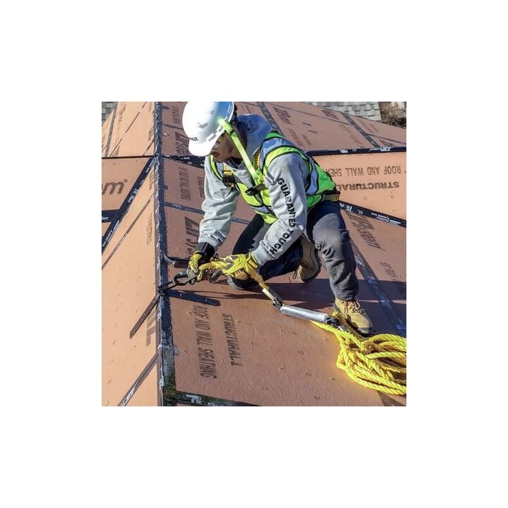 DEWALT 3 in 130-420 Lbs Powder Coated Steel Reusable Roof Anchor, large image number 3