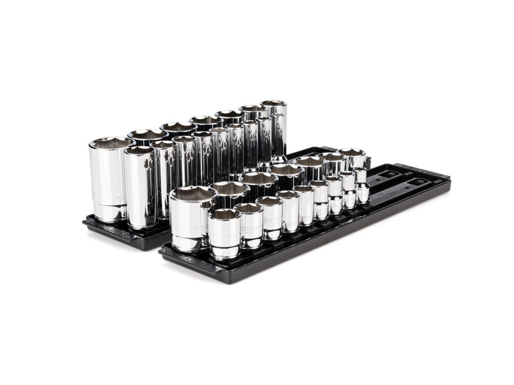 Tekton 1/2 Inch 6 Point Socket Set, 32 Pieces (3/8 - 1-5/16 Inch), large image number 2