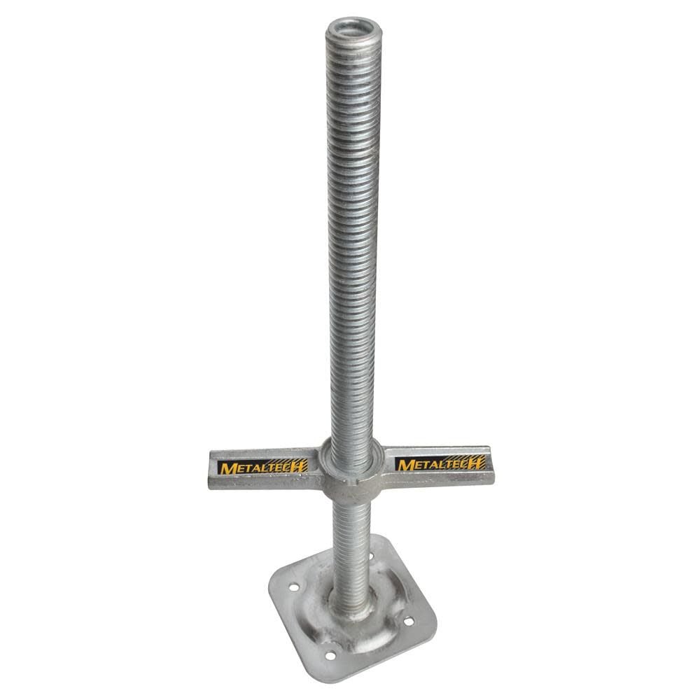 Metaltech 24-in Galvanized Scaffold Leveling Jack – M-MBSJP24H