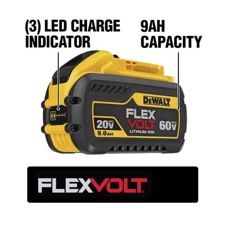 DEWALT FLEXVOLT 20V/60V MAX 9.0 Ah Battery & Fast Charger, large image number 2