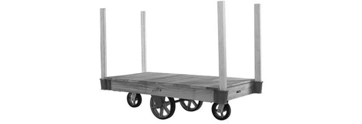 Garlands Inc 30 In. x 60 In. Deck Tilt Style Hardwood Frame Platform Truck