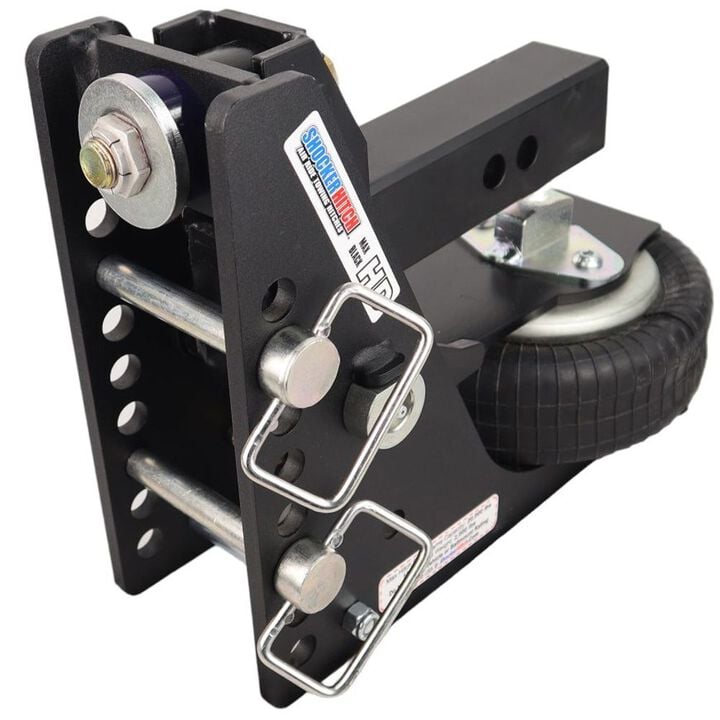 Shocker Hitch HD 20K Max Black 2 Inch Air Receiver Hitch & Black Combo Sway Bar Tab Ball Mount 2 Inch & 2 5/16 Inch Hitch Balls, large image number 3