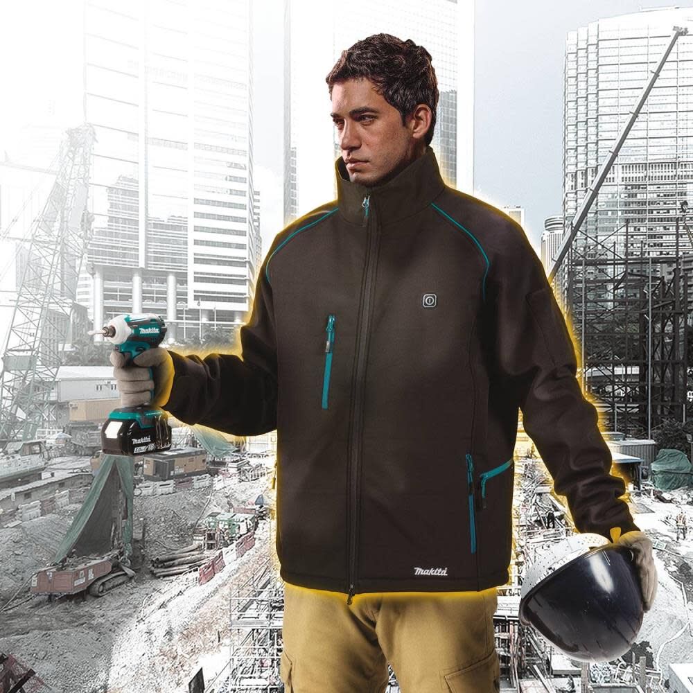 Makita 18V LXT Lithium Ion Cordless Heated Jacket Jacket Only DCJ205Z2XLM150 Acme Tools
