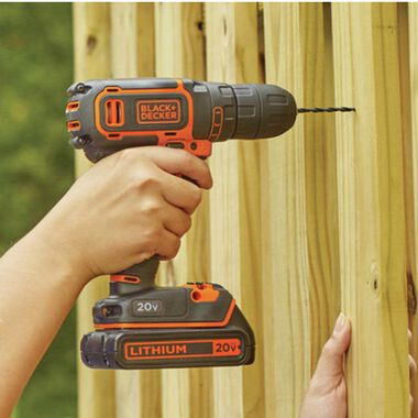 Black and Decker 20V MAX Lithium Drill/Driver Kit, large image number 6