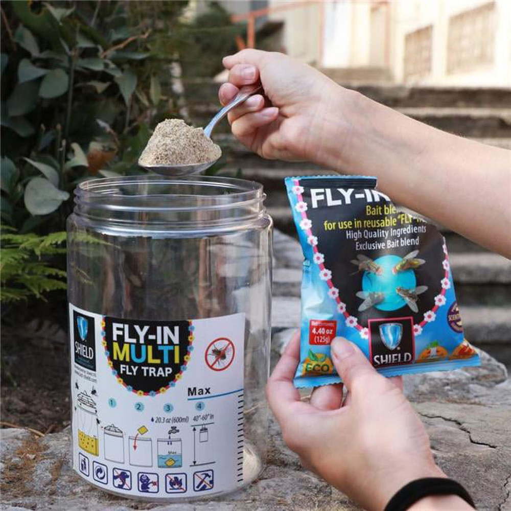 Lakota Naturals 0.6 L Fly-In Medium Reusable Multi Fly Trap with Bait Bag, large image number 3