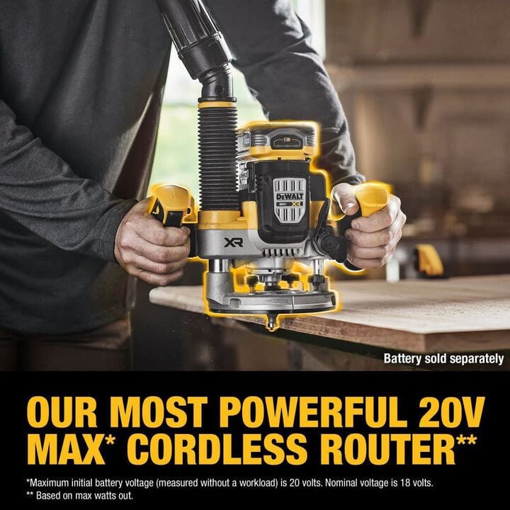 DEWALT 20V MAX Cordless Plunge Router & Hydraulic Impact Driver Bundle, large image number 8