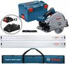 Bosch PROFACTOR 18V 5-1/2 Inch Cordless Track Saw, CORE18V 4.0Ah Starter Kit, and 63 Inch Track and Connector Kit, small image number 1