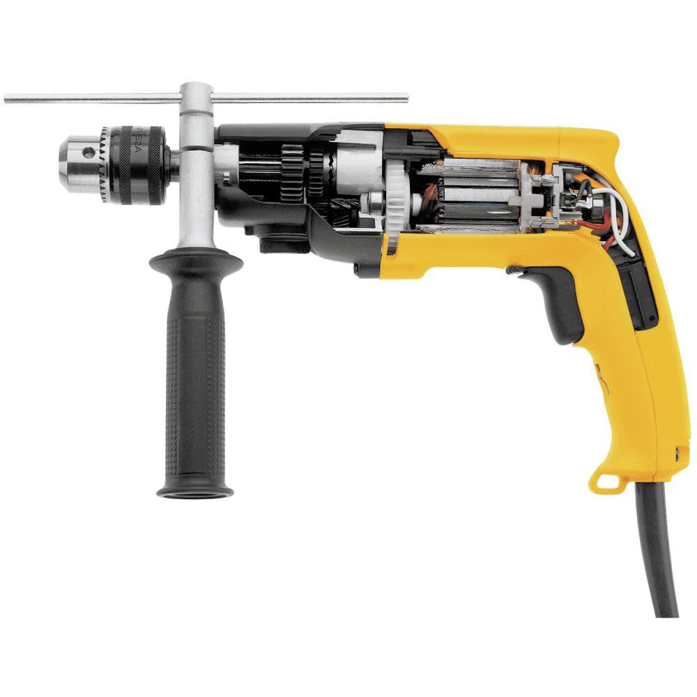 DEWALT 1 2 In. 7.8 Amp Heavy Duty VSR Dual Range Hammerdrill DW505