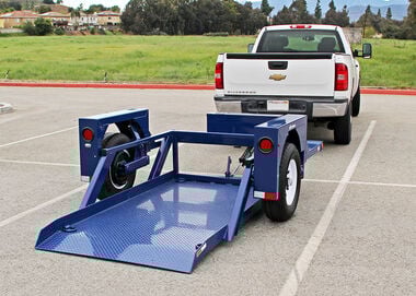 Air-Tow Trailers 8'6in Drop Deck Flatbed Trailer 52in Deck Width - 3500# Capacity, large image number 4