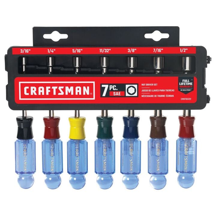CRAFTSMAN Nutdriver Set SAE 7Pc, large image number 1