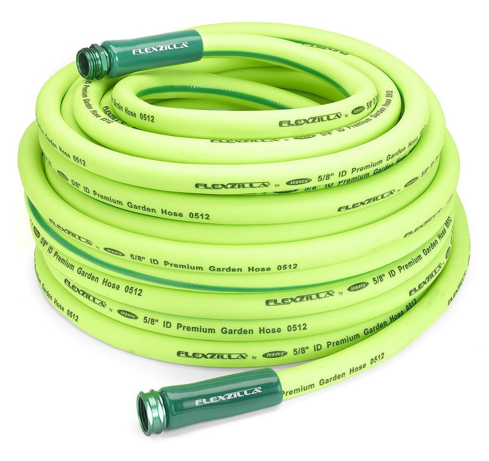 Flexzilla 5/8in x 100' ZillaGreen garden hose with 3/4in GHT ends, large image number 1