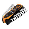 GEARWRENCH 90-Tooth 12 Point Metric Stubby Ratcheting Combination Wrench Set 10pc, small image number 3