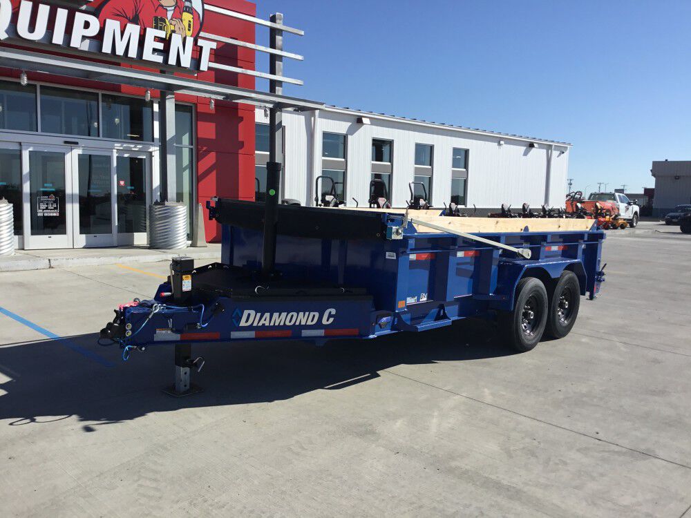 Diamond C LPT 14 Ft Heavy Duty Telescopic Dump Trailer, large image number 3