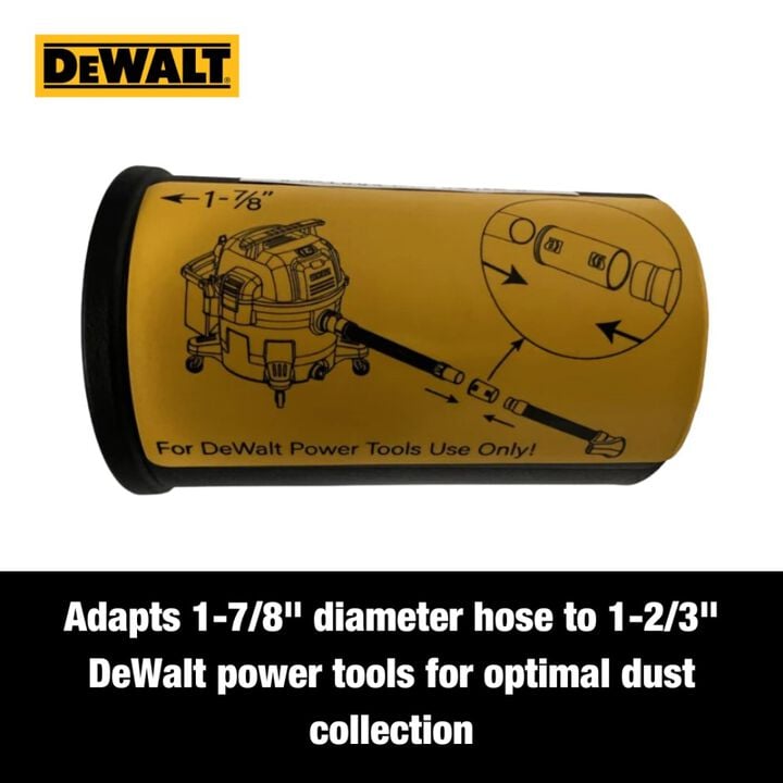 DEWALT Adapter 1-7/8 inch Hose to 1-2/3 inch Power Tools for Dust Collection, large image number 1
