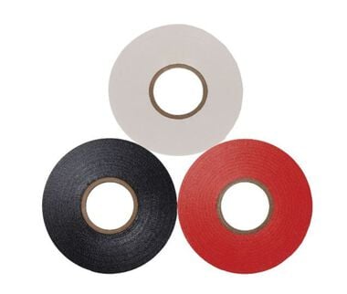 3M Scotch Super 33+ Electrical Tape 0.75in x 66' Multi Color Vinyl 3pk, large image number 0