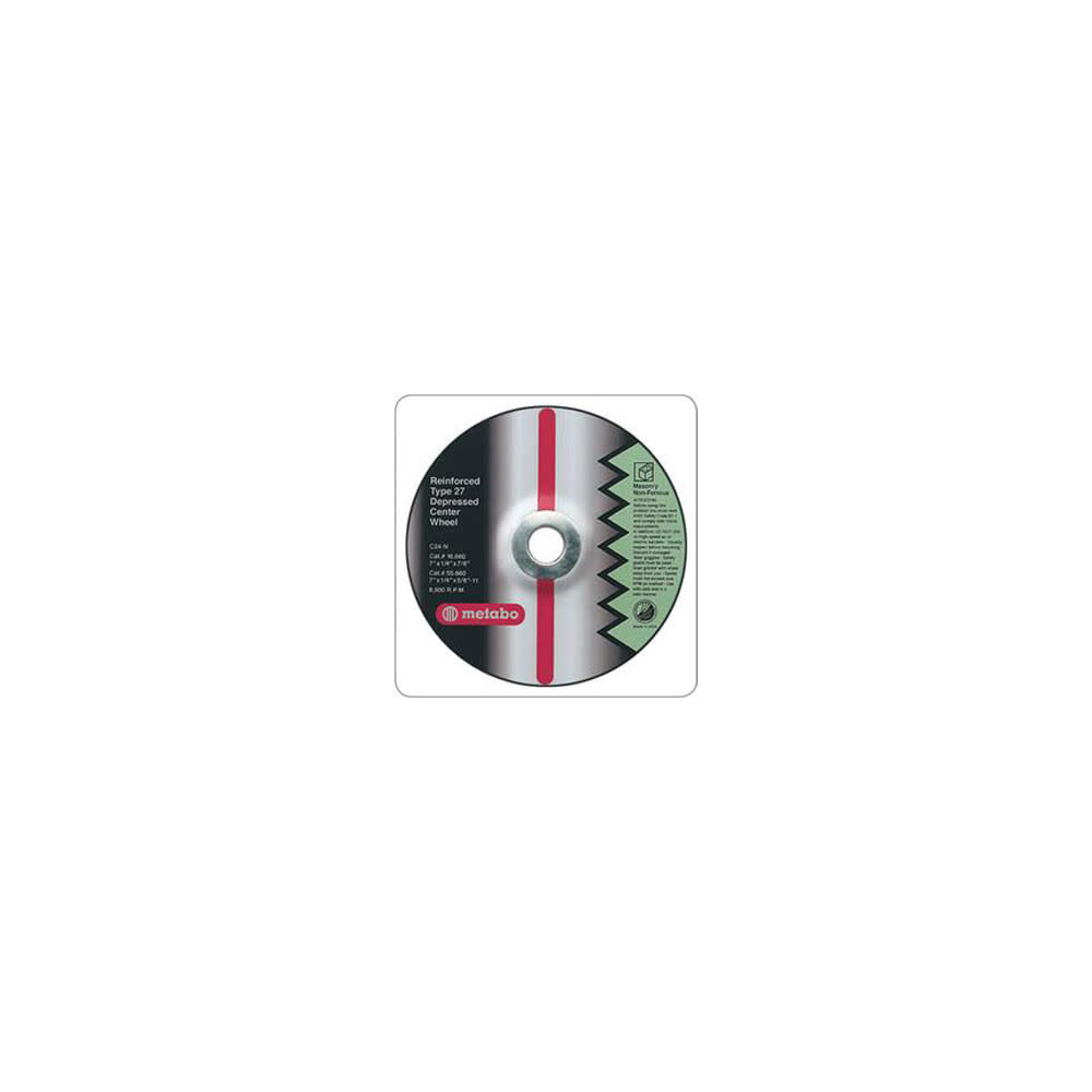 Metabo Type 27 Depressed Center Cutting Wheel 4-1/2 x 3/32 x 7/8 in, large image number 1