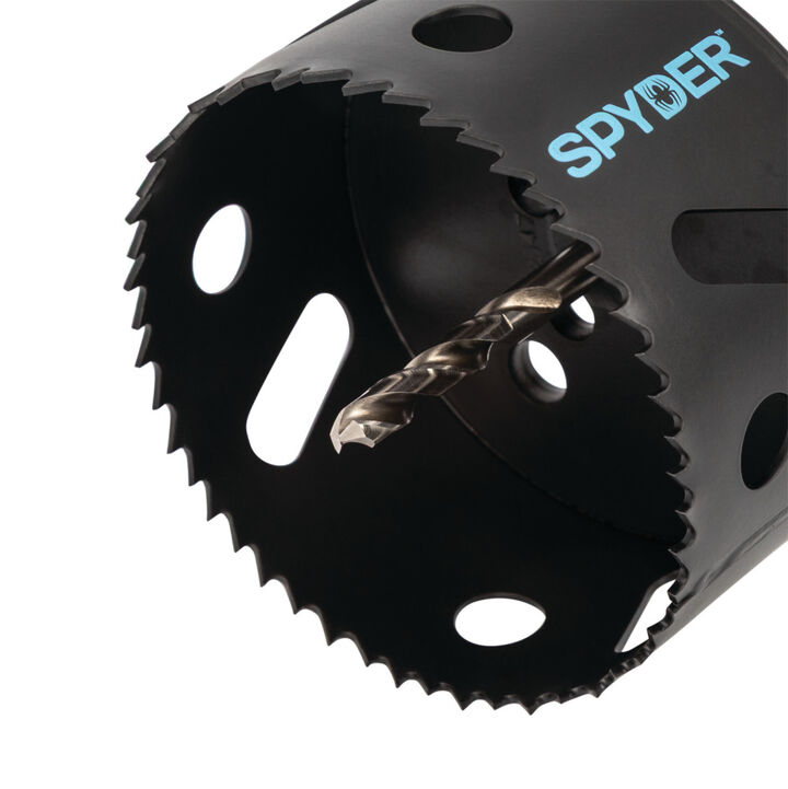 Spyder 3-1/2 Inch Bi-Metal Arbored Hole Saw, HSS Pilot Bit, large image number 4