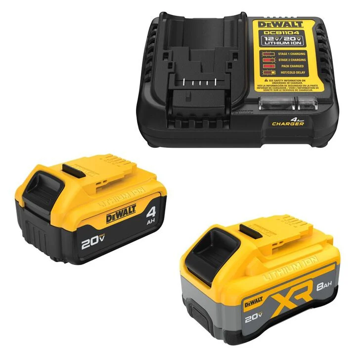 DEWALT 20V MAX and 20V MAX XR Batteries and Charger Starter Kit, large image number 0
