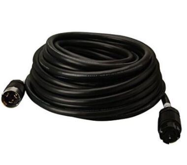 Southwire Twist Lock Generator Power Extension Cord 6/3 & 8/1 SEOW 50Amp Black 50', large image number 1