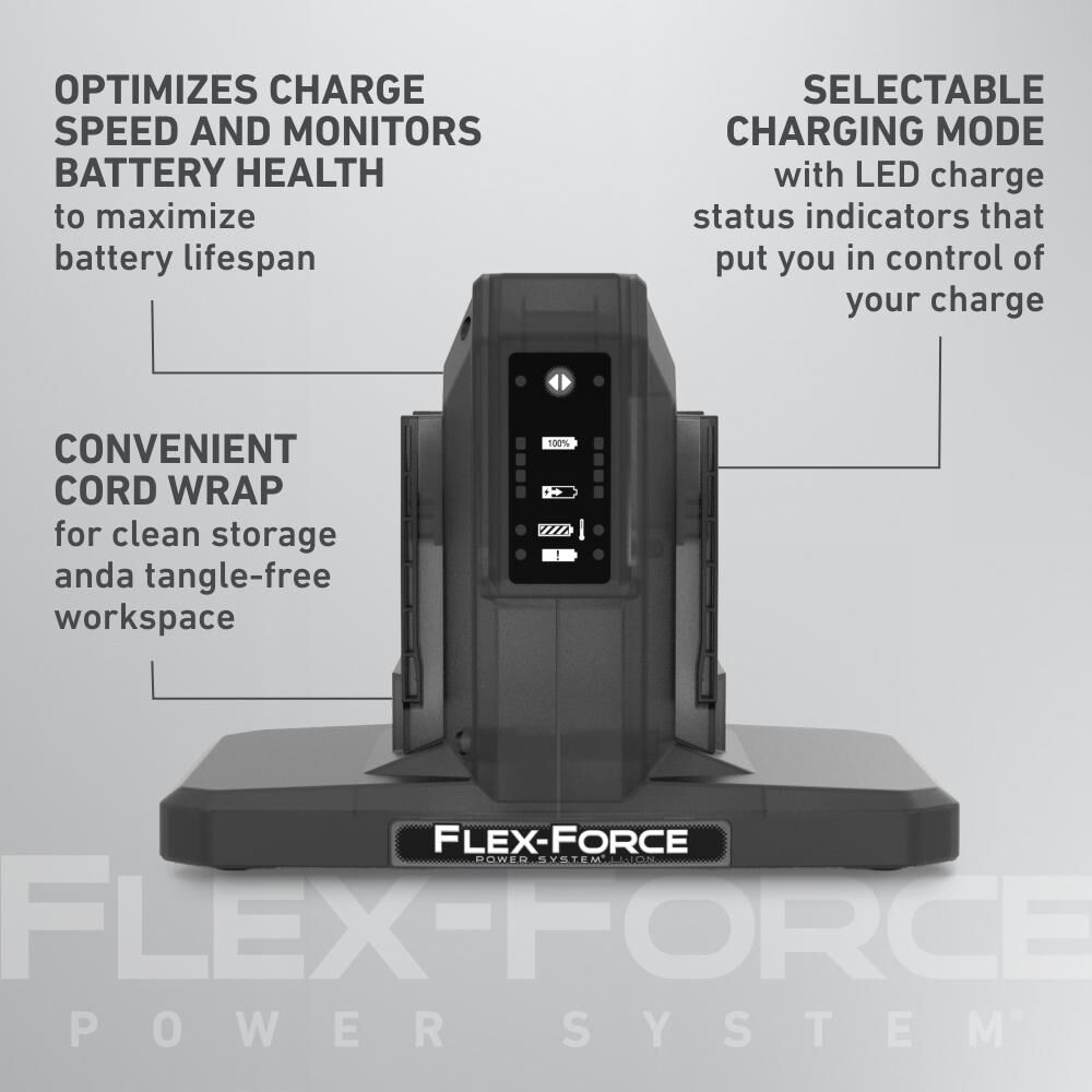 Toro Flex-Force 60V MAX 4A Lithium-Ion Battery 2-Pod Charger, large image number 3