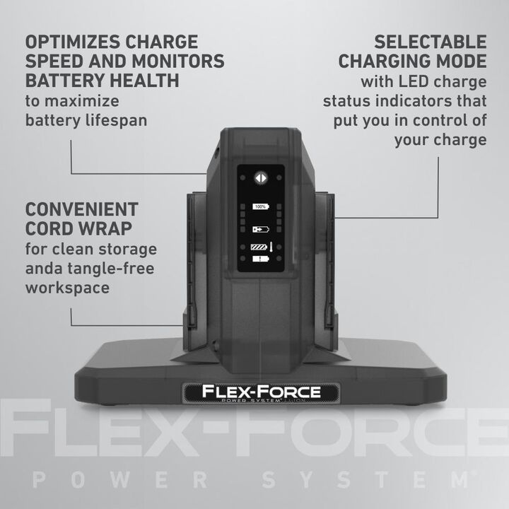 Toro Flex-Force 60V MAX 4A Lithium-Ion Battery 2-Pod Charger, large image number 2