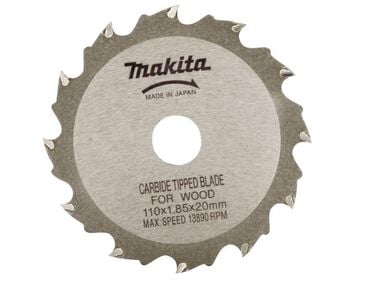 Makita 4-3/8 In. Carbide Tipped Blade, large image number 0
