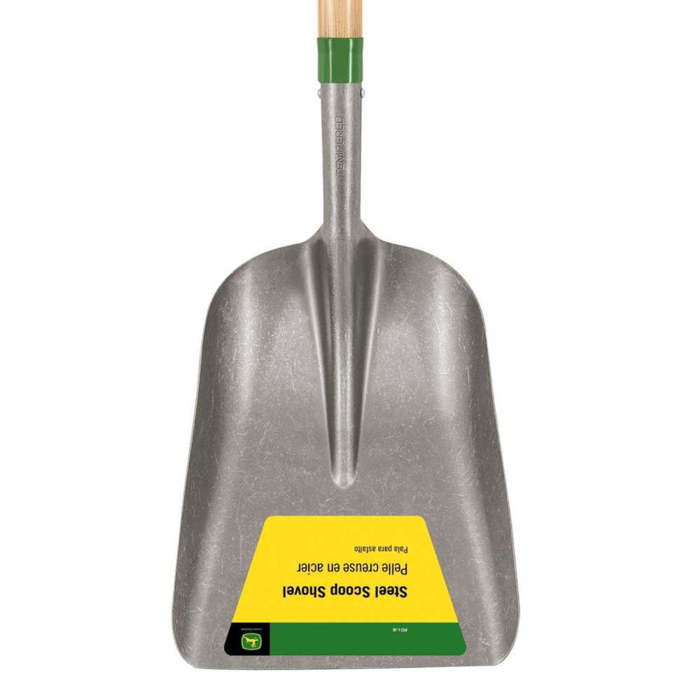 John Deere 47 1/2 Inch Steel Scoop General Purpose Shovel with Wood Handle, large image number 2