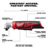 Milwaukee M12 1/4 in. Hex Right Angle Impact Driver (Bare Tool), small
