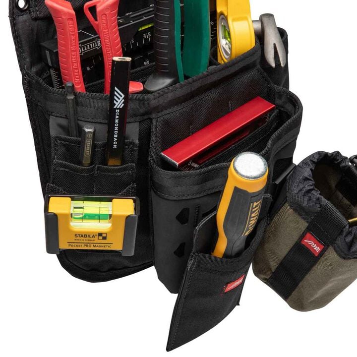 Diamondback Toolbelts Eagle X Left Side Non-Dominant Standard Tool Pouch, 3 Pockets, Black, large image number 1