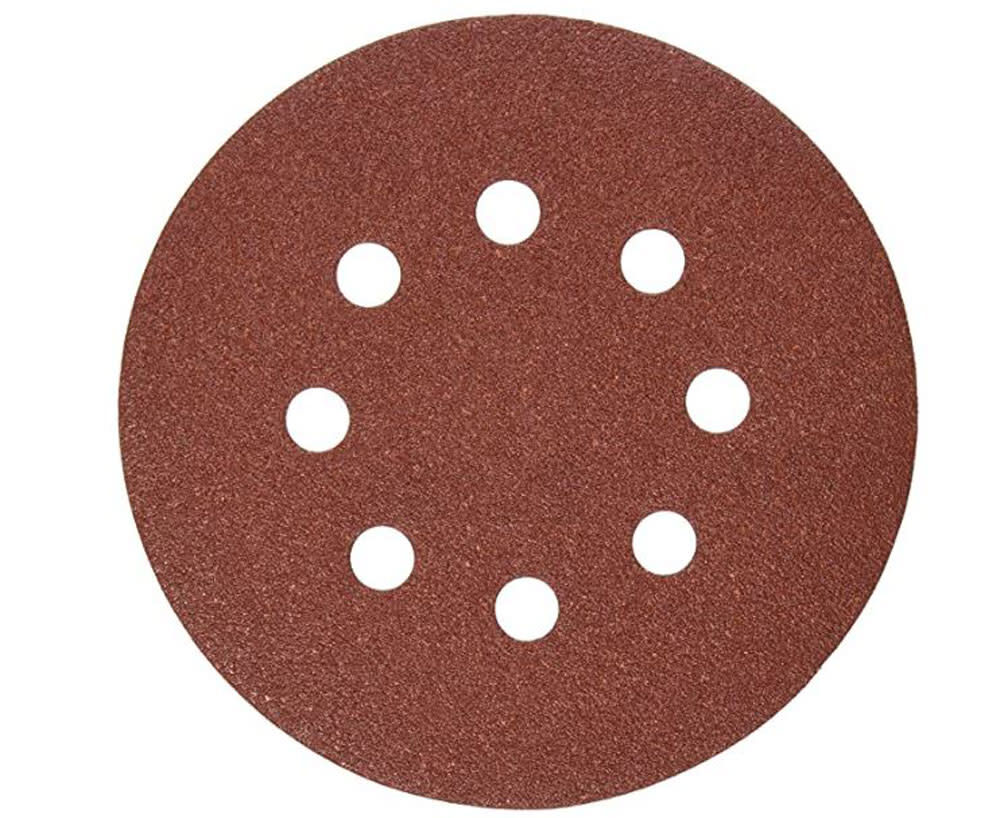DEWALT 5 In. 8 Hole 80 Grit Hook & Loop Random Orbit Sandpaper Pack of 25 DW4309, large image number 1