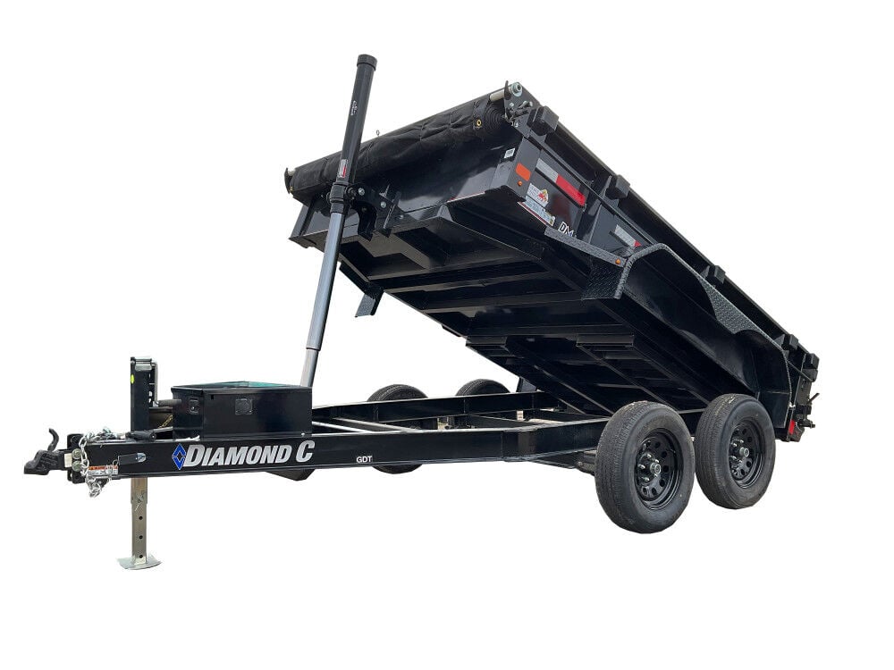 Diamond C GDT235L 10 Ft. x 77 Inch 7000 Lbs Tandem Axle Dump Trailer – GDT235L10X77