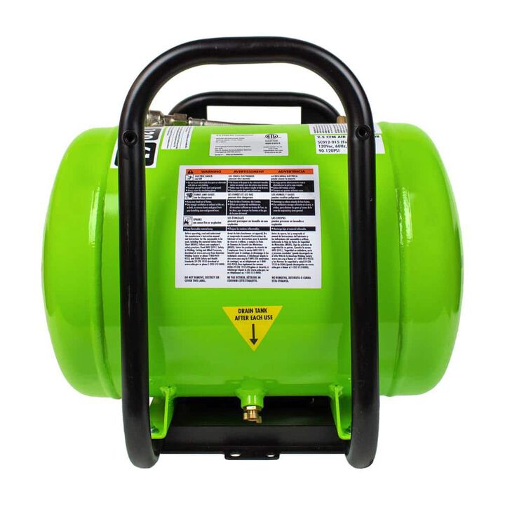 Forney Industries Fornair 120 Psi 2.5 Cfm 1HP 4 Gallon Oil-Free Air Compressor, large image number 4
