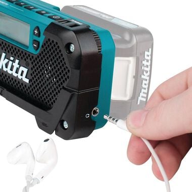 Makita 12 Volt CXT Lithium-Ion Cordless Compact Job Site Radio (Bare Tool), large image number 6