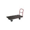 Rubbermaid 2000 Lbs Black Heavy-Duty Platform Truck with 8in TPR Caster, small image number 1