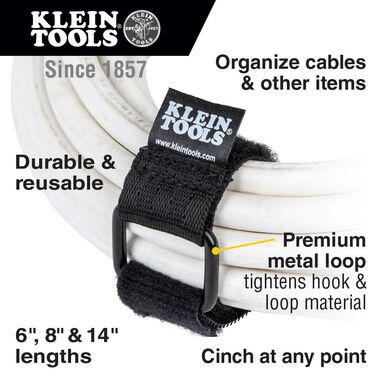 Klein Tools Cinch Strap Cable Ties 6pk, large image number 1