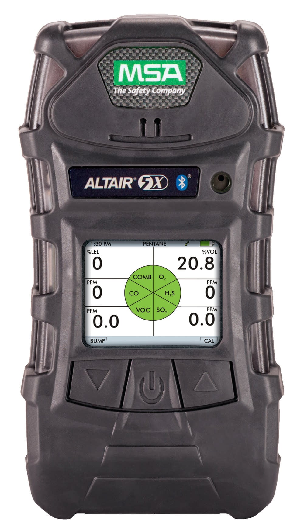 MSA Safety Works ALTAIR Gas Detector 5X (LEL O2 CO H2S PID) Color 10' Line 1' Probe, large image number 1