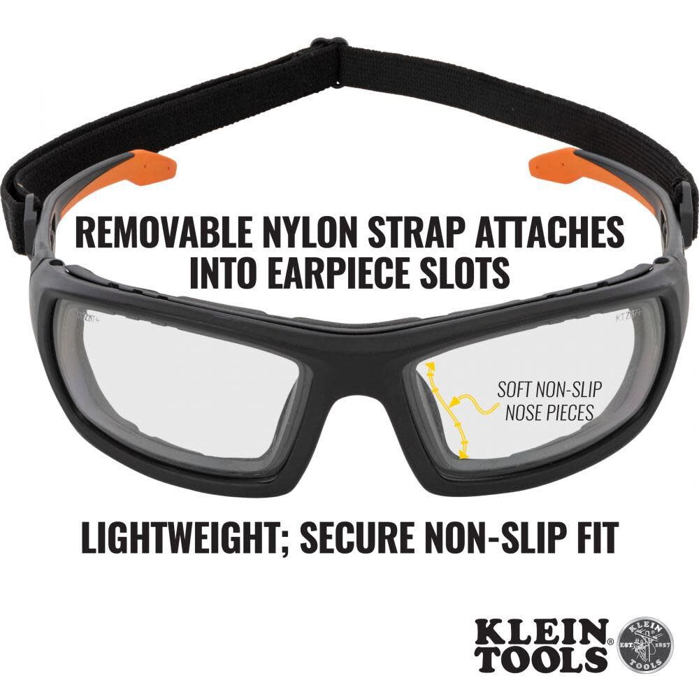Klein Tools Pro Gasket Safety Glasses Clear, large image number 16