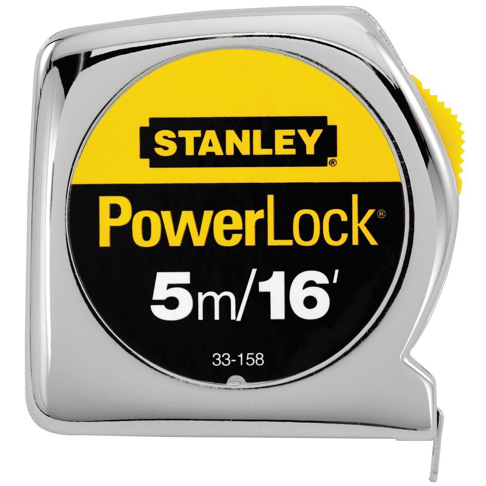 Stanley 3/4In x 16Ft/5M Powerlock Tape Rule, large image number 1