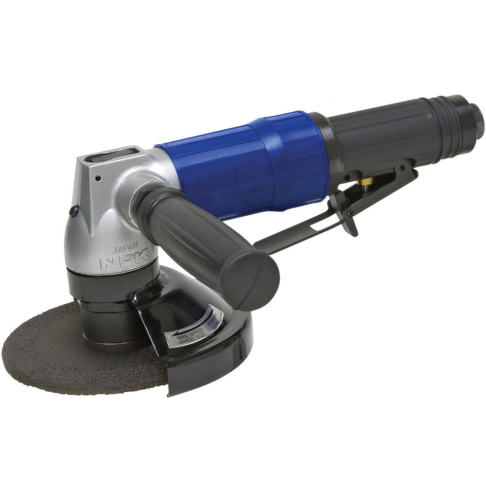 Michigan Pneumatic 0.87HP 12000 RPM 5 In. Wheel Guard Dead Handle Angle Grinder, large image number 1