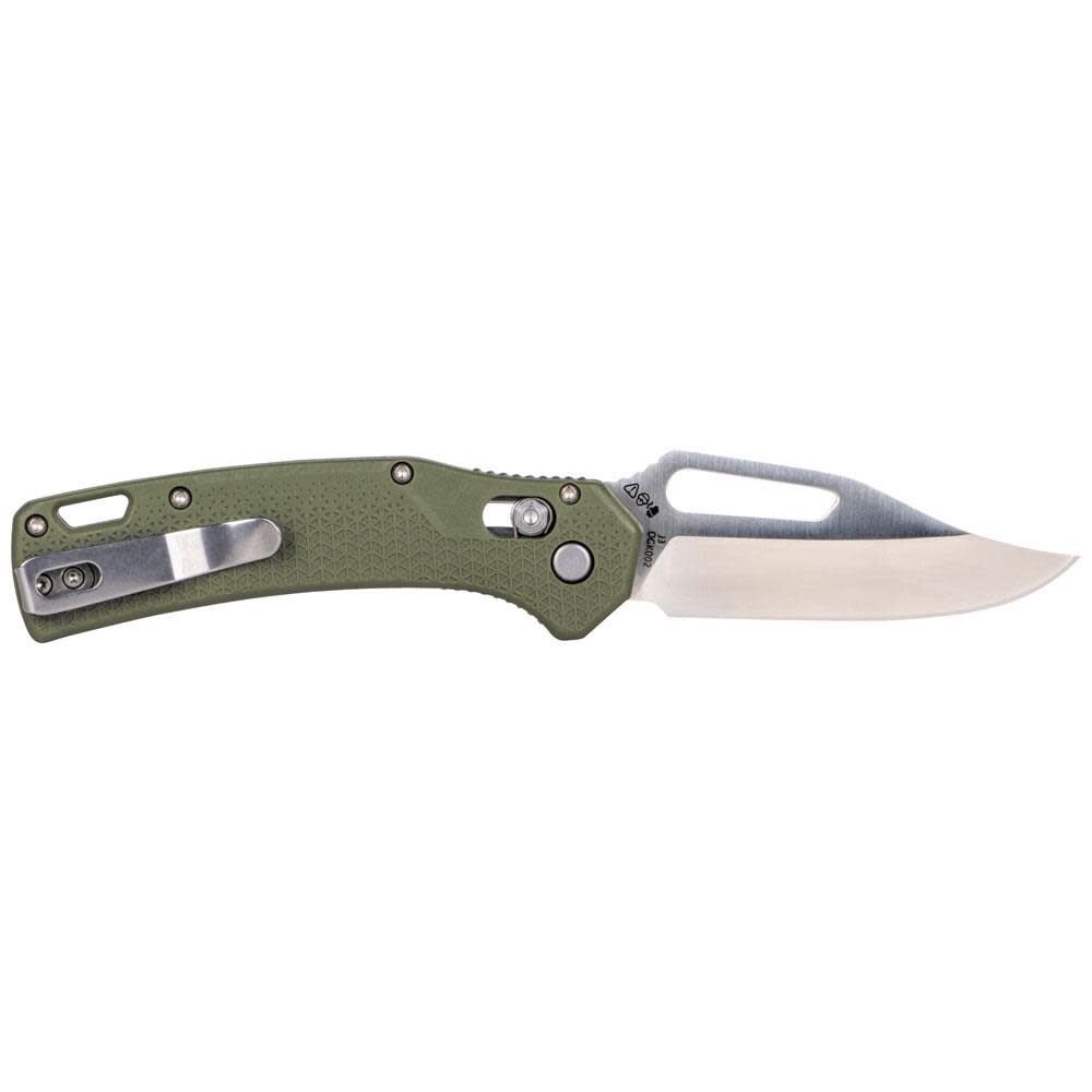 Klein Tools KTO Drop Point Knife, Moss Green, large image number 6
