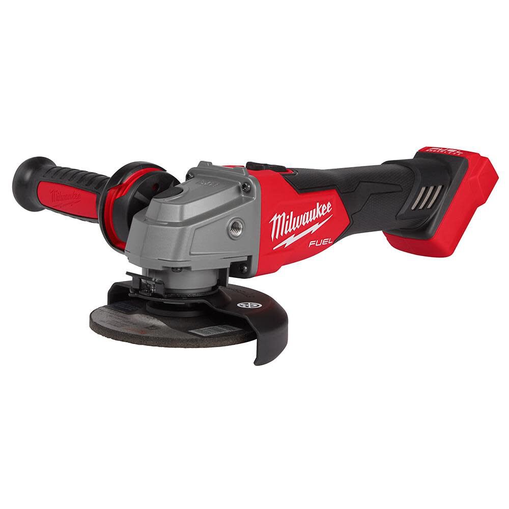 Milwaukee M18 FUEL 4 1/2inch/5inch Grinder Slide Switch Lock On Reconditioned (Bare Tool), large image number 9