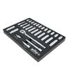 Wiha 1/2 Inch Drive Professional Standard & Deep Socket Tray Set, Metric, 29 Pieces, small image number 2