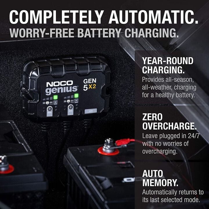 Noco Battery Charger 12V 2 Bank 10A On Board, large image number 5