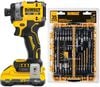 DEWALT 20V MAX XR 3 Speed High Torque 1/4 Inch Impact Driver Kit & Rapid Load Accessory Set With Toughcase+ Bundle, small image number 1