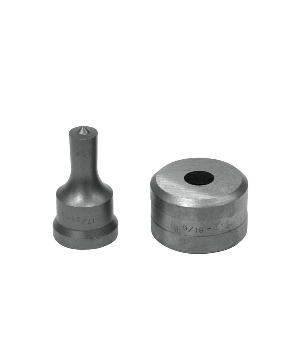 Edwards 17/32 Inch Punch x 9/16 Inch Die Steel Round Punch & Die Set, large image number 1