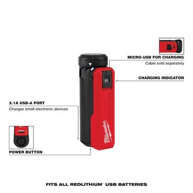 Milwaukee REDLITHIUM USB Charger and Portable Power Source Kit, large image number 4