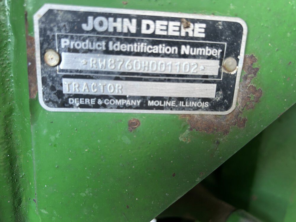 John Deere 8760 300HP 4WD Articulated Tractor Used 1988, large image number 15