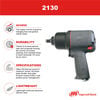 Ingersoll Rand 1/2 Inch Square Composite Impactool Impact Wrench, 550 Ft-Lbs Max Torque, small image number 3