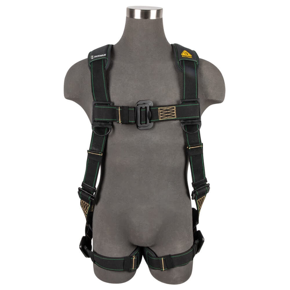 Safewaze Arc Flash Full Body Harness: DE 1D, DE MB Chest/Legs, large image number 1