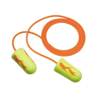 3M E-A-Rsoft Yellow Neon Blasts Earplugs 311-1252 Corded 200pk